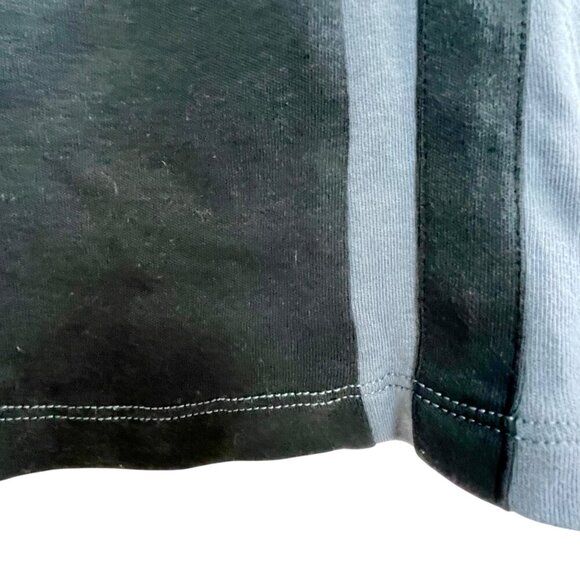 Burton London Blue Stripe Contrast Collar Zip Neck Polo Shirt Men's Size Large - Picture 8 of 10